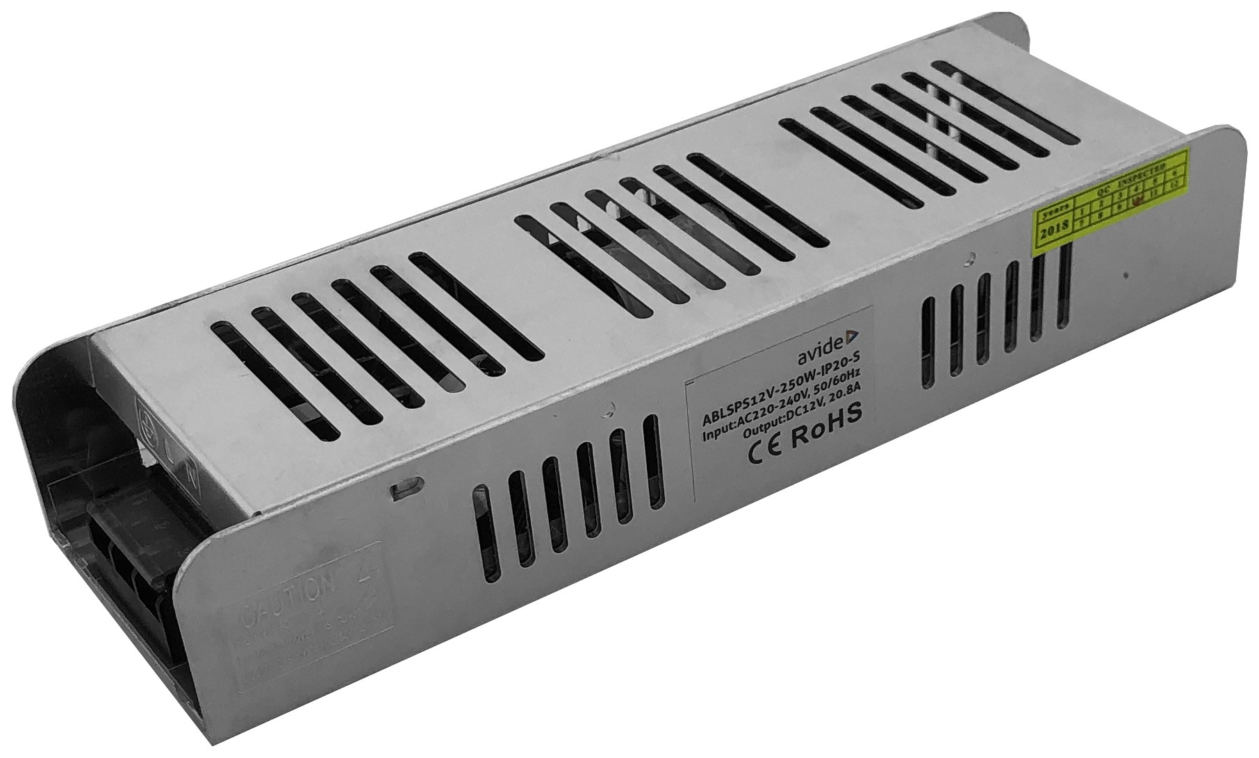 ablsps12v-250w-ip20-s_avide-led-szalag-12v-250w-ip20-slim-tapegyseg Avide Τροφοδοτικό 12V 250W IP20 Slim - Image 1