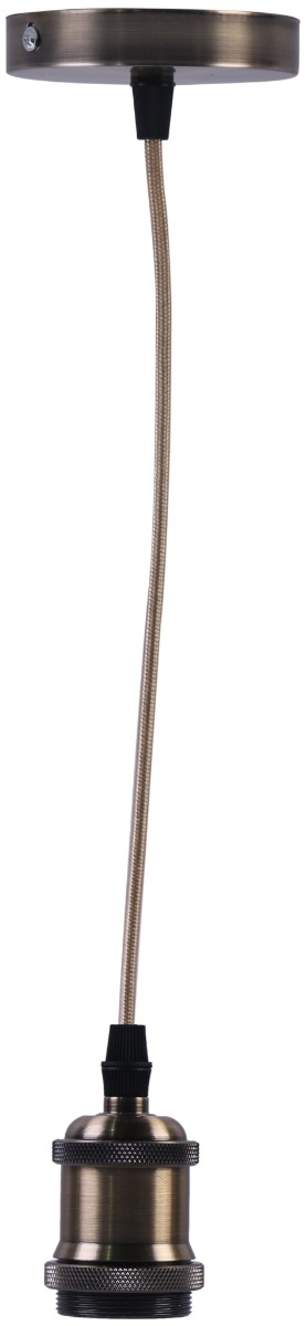 abps-1xe27_avide-fuggesztek-lampa-foglalat-bronz-1xe27 Avide Κρεμαστό Φωτιστικό Οροφής Socket Bronze 1xE27 - Image 1