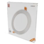 Avide LED Στρογγυλό Πάνελ Οροφής Χωνευτό από Αλουμίνιο Satin Nickel 24W NW 4000K - Image 8