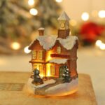 Artezan Christmas LED Table Top House Decoration Brown 10*6cm - Image 2