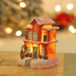 Artezan Christmas LED Table Top House Decoration Red 7.8*6cm - Image 2