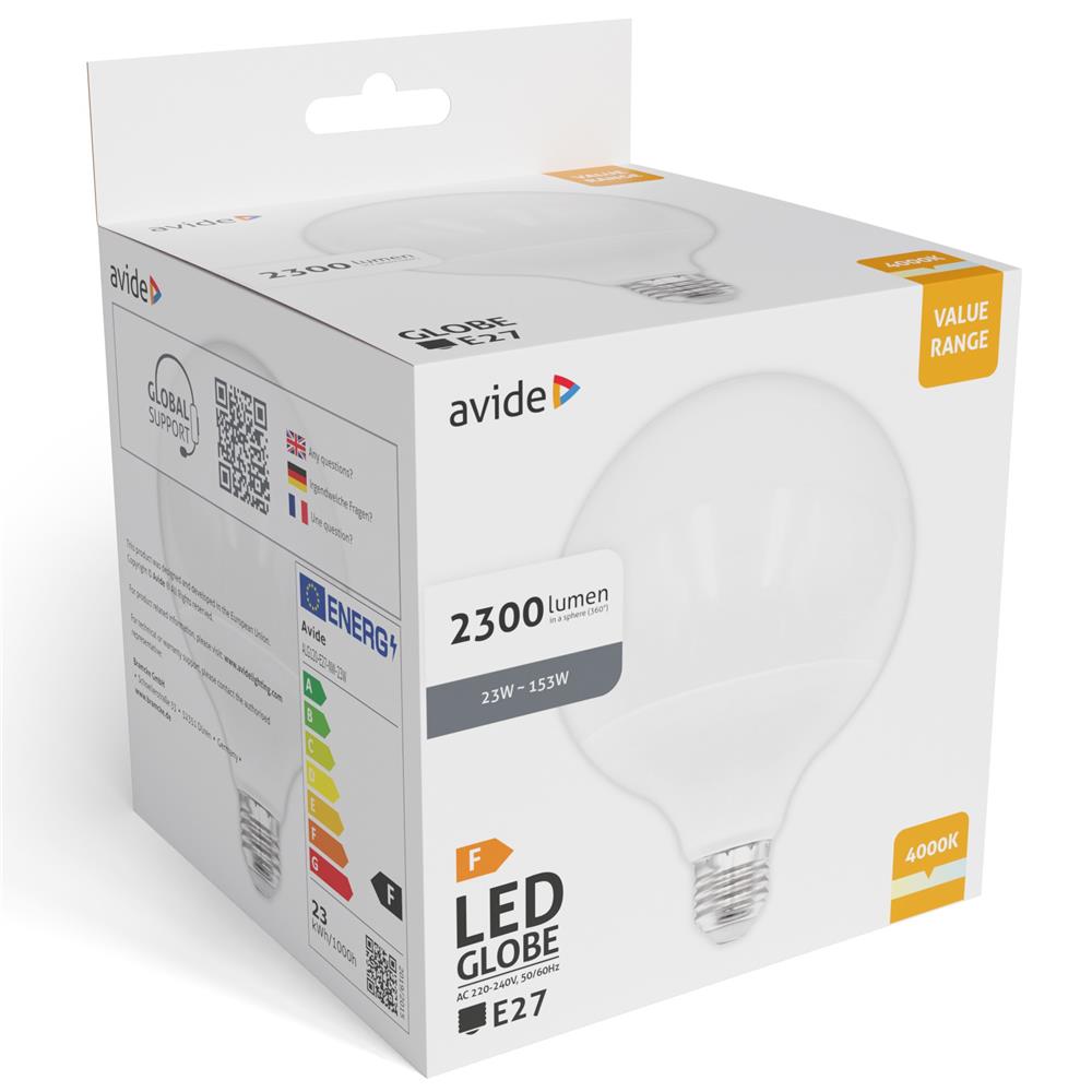 alg120-e27-nw-23w_b Avide Value LED G120 SMD Globe Opal E27 23W NW 4000K - Image 1