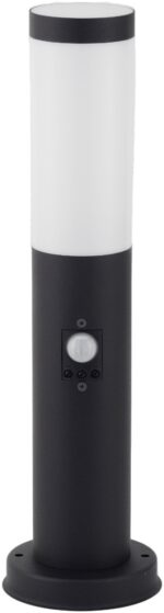 Avide Εξωτερικό Φωτιστικό Κήπου Boca 1xE27 450mm IP44 Μαύρο Φωτοκύτταρο