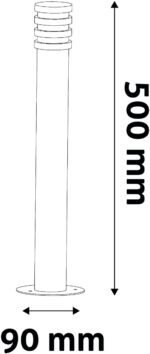 Avide Εξωτερικό Φωτιστικό Κήπου Sunset LED 1.5W Λευκό 500mm IP44 Ανθρακί - Image 3