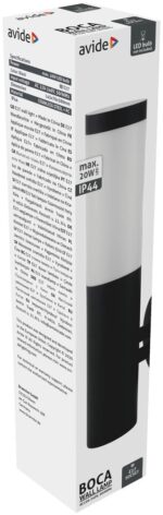 Avide Επιτοίχιο Φωτιστικό Εξωτερικού ΧώρουBoca 1xE27 IP44 Μαύρο - Image 2