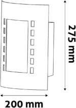 Avide Εξωτερικό Φωτιστικό Τοίχου Monterey 1xE27 IP44 Ανθρακί - Image 3