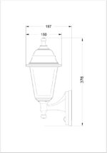 Avide Εξωτερικό Φωτιστικό Τοίχου Blake-U 1xE27 IP44 Μαύρο Φωτοκύτταρο - Image 3
