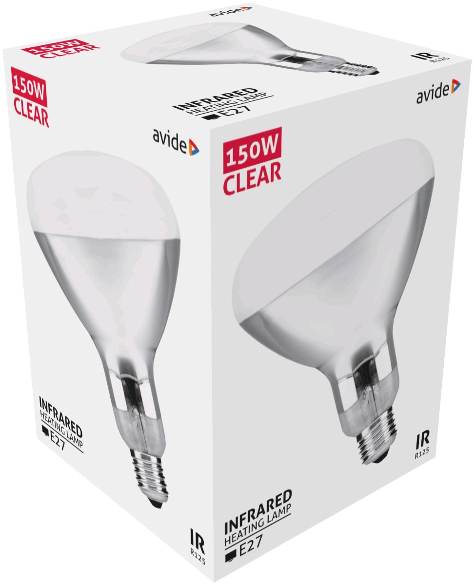 asir27-150w-c_avide-infra-izzo-e27-150w-clear Avide Λάμπα Υπερύθρων E27 150W Διάφανο - Image 1