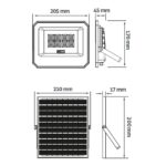 Avide Ηλιακός Προβολέας LED 50W CCT με Ξεχωριστό Ηλιακό Πάνελ και Τηλεχειριστήριο - Image 10