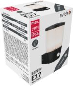 Avide Εξωτερικό Φωτιστικό Τοίχου Berlin 1xE27 IP54 με Αισθητήρα Κίνησης - Image 2