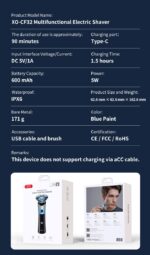 XO CF32 Πολυλειτουργική Ξυριστική Μηχανή σετ - Image 11