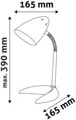 Avide Basic Φωτιστικό Γραφείου C Base Μαύρο - Image 4