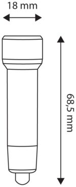 Entac Φακός 5 LED Μπρελόκ Μπλέ - Image 2