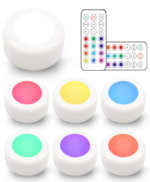 Entac Mini Φορητό Φωτάκι Νυκτός 0,45W RGB RC 6τμχ/σετ - Image 5