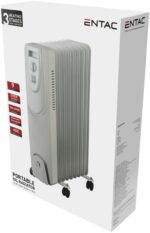 Entac Καλοριφέρ Λαδιού 9 Φέτες 2000W Λευκό με Timer Αντίστροφης Μέτρησης - Image 2