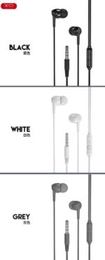 XO EP37 In-ear Handsfree  1.15μ Μαύρο - Image 7