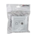 Entac Arnold Recessed wall LAN socket Cat5 White - Image 4