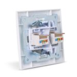 Entac Arnold Recessed wall LAN socket 2x Cat5 White - Image 2