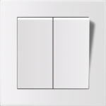 Entac 105 Arnold Recessed wall switch serial switch White