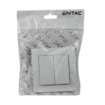 Entac 105 Arnold Recessed wall switch serial switch White - Image 4