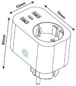 Entac Smart Προσαρμογέας Τροφοδοσίας 2.4A WIBLE - Image 3