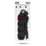 Entac  Πολύπριζο 3 Θέσεων Με Διακόπτη 3x1.0mm 1.5m Μαύρο - Image 4