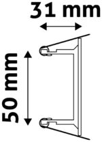 Avide GU10 Πλαίσιο Τετράγωνο Χαλκός - Image 4