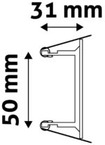 Avide GU10 Πλαίσιο Τετράγωνο Σατέν Νίκελ - Image 3