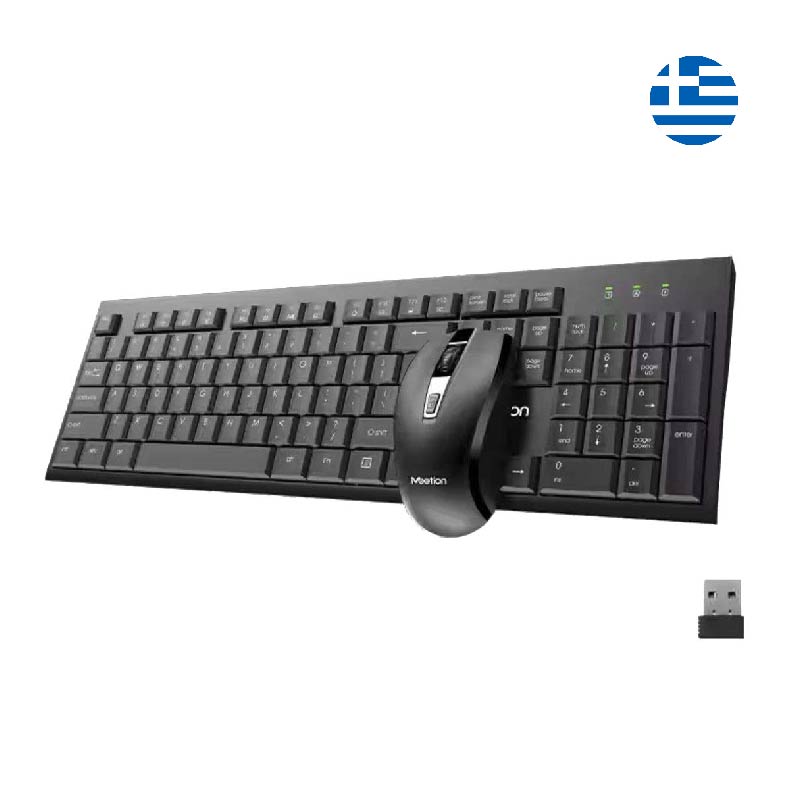 greeksite-01 Meetion MT-C4120 Little Ασύρματο Σετ Ελληνικό Πληκτρολόγιο & Ποντίκι 2.4G - Image 1