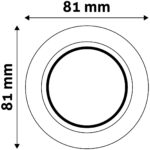 Avide GU10 Πλαίσιο Στρογγυλό Άσπρο - Image 4