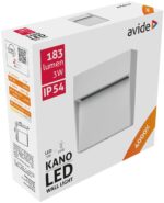 Avide Εξωτερικό Φώς Σκάλας Kano LED 3W Λευκό 4000K IP54 10.5cm - Image 2