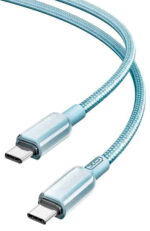 XO NB-Q250B Καλώδιο Φόρτισης & Data PD 60W Type-C σε Type-C PVC 1m Μπλέ