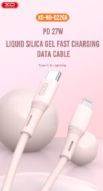 XO NB-Q226A Καλώδιο Φόρτισης - Data 27W Type-C σε Lightning 1m Ροζ - Image 4