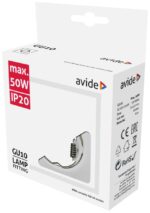 Avide GU10 Πλαίσιο Τετράγωνο Άσπρο - Image 2