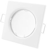 Avide GU10 Πλαίσιο Τετράγωνο Άσπρο - Image 3