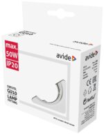 Avide GU10 Πλαίσιο Τετράγωνο Σαγρέ Άσπρο - Image 2