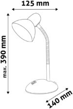 Avide Basic Φωτιστικό Γραφείου Simple Κίτρινο - Image 3