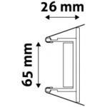 Avide GU10 Πλαίσιο Τετράγωνο Σαγρέ Ανθρακί - Image 4