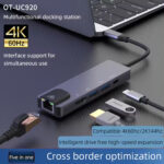 Αντάπτορας 5in1 RJ45 USB3.0x2 PD 4K 60HZ HDTV - Image 4