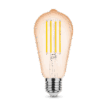 Modee Lighting Λαμπτήρας LED Filament Amber ST64 4W E27 320° 1800K (320 lumen) - Image 2