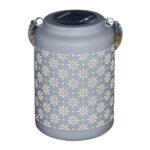 Modee Lighting LED Ηλιακό Φαναράκι LT005W (H26x17x17cm) Λευκό - Image 2