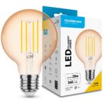 Modee Lighting LED Σφαιρική Λάμπα Filament Amber G80 4W E27 320° 1800K (360 lumen)