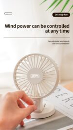 XO MF82 Επιτραπέζιος Ανεμιστήρας USB Διπλής Λεπίδας - Image 3