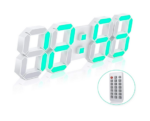 EDUP EH-LED1319 3D LED Wall Clock 9.5 Remote Control Digital Nightlight - Image 4