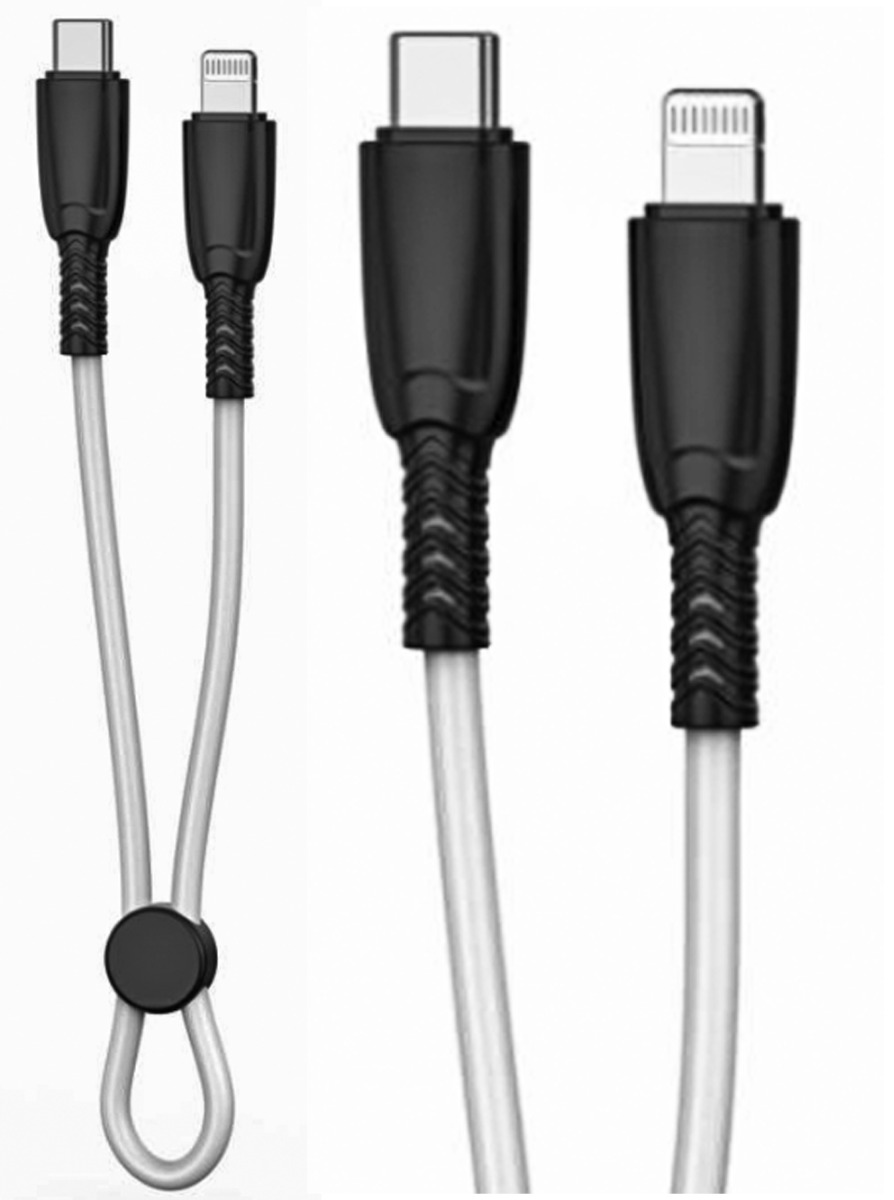 nbq248a XO NB-Q248A Καλώδιο Φόρτισης + Data Suluo Series Type-c to Lightning 27W L=25cm Άσπρο - Image 1