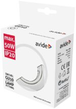 Avide GU10 Πλαίσιο Κώνος Σαγρέ Άσπρο - Image 2