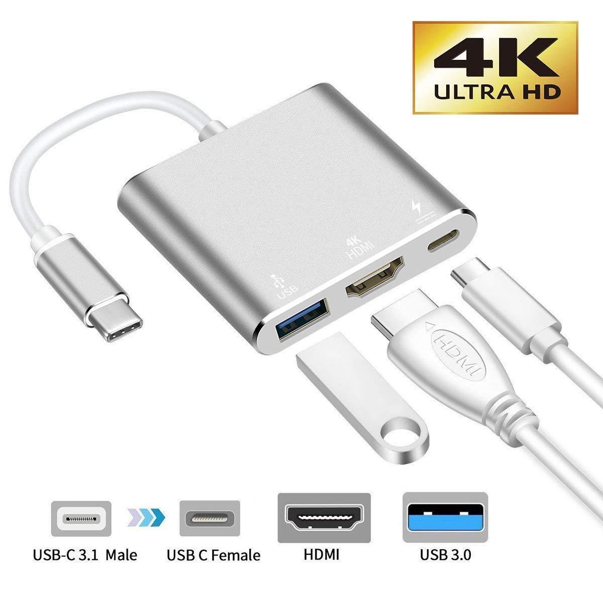 ATC Μετατροπέας USB Type C σε 4K HDMI + USB3.0 + PD - Image 1