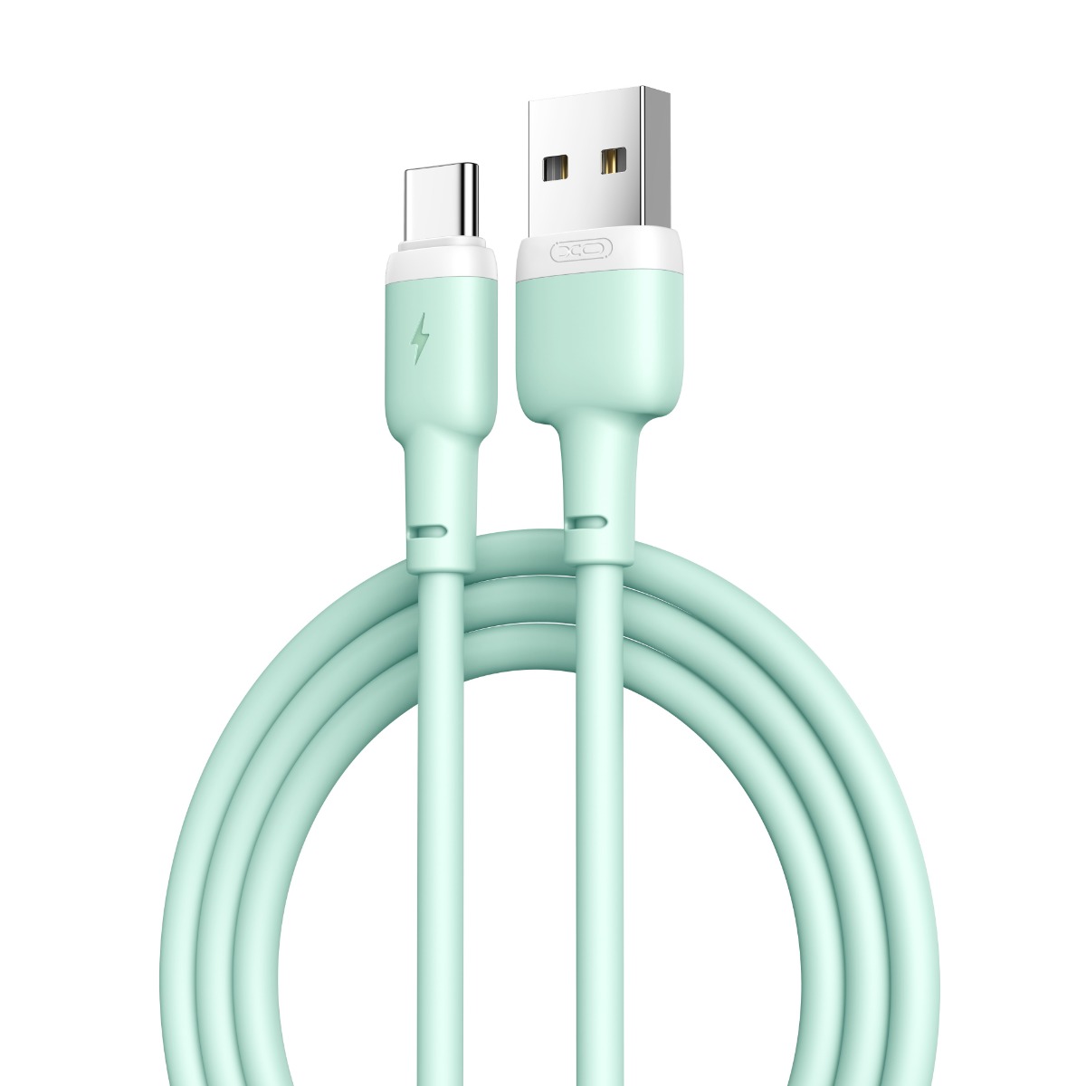usb-type-c-_ XO NB208 Καλώδιο Φόρτισης + Data TypeC 1m Πράσινο - Image 1