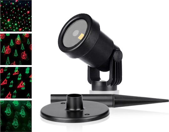 Fos me Χριστουγεννιάτικος Προβολέας Laser Ρεύματος IP65 Εξωτερικού Χώρου με Προγράμματα - Image 2
