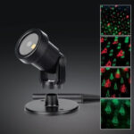 Fos me Χριστουγεννιάτικος Προβολέας Laser Ρεύματος IP65 Εξωτερικού Χώρου με Προγράμματα